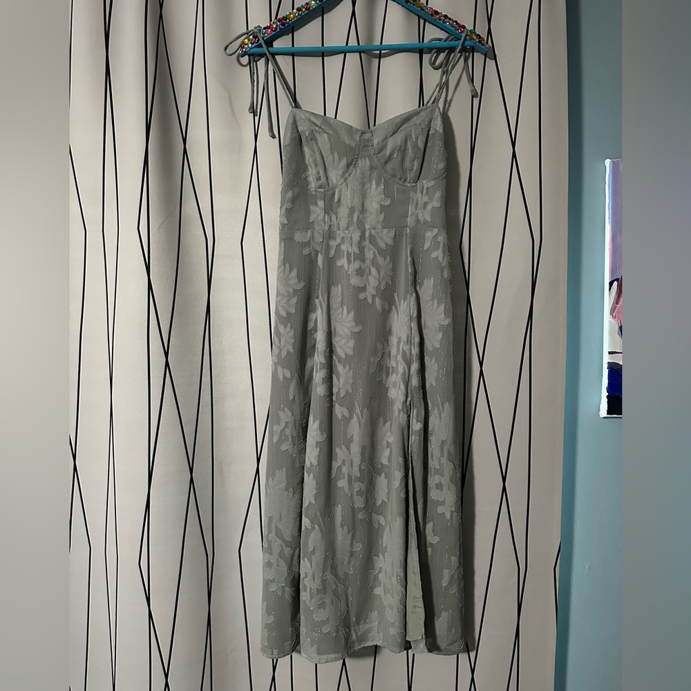 NWOT Lulus size S dusty blue dress